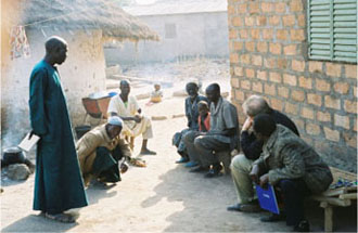 Professor Gordon in Konindou, Haut Guinee, W. Africa