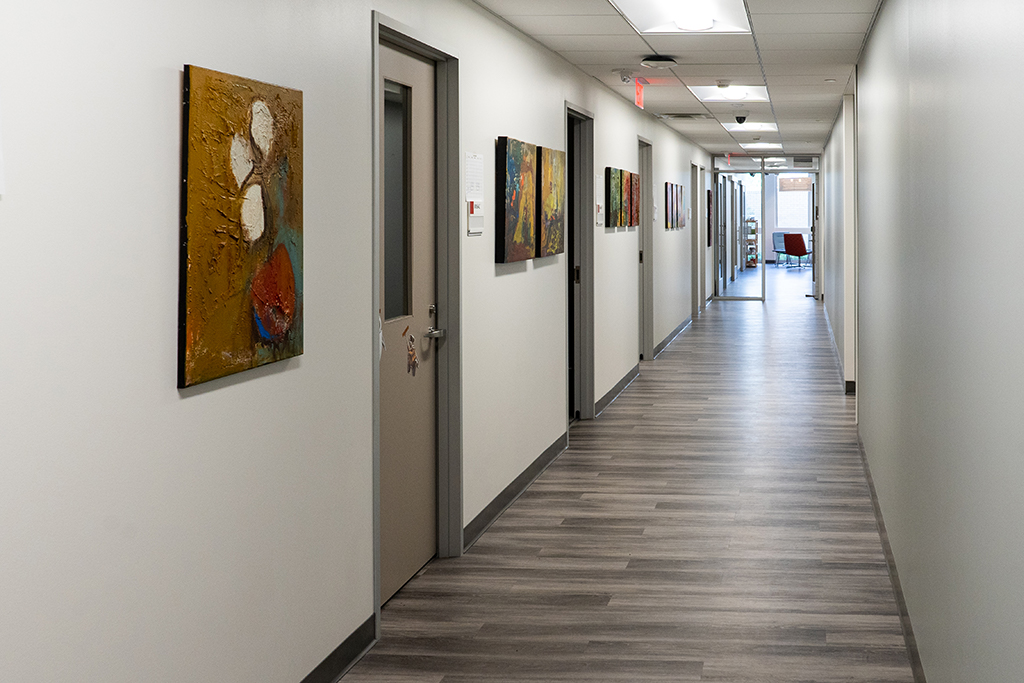 Clinic hallway