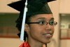 An HHP student at Commencement 2009