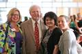 (L to R)Margo Wolanin, Felton and Martha Hayes and Randi Betts smile for the camera