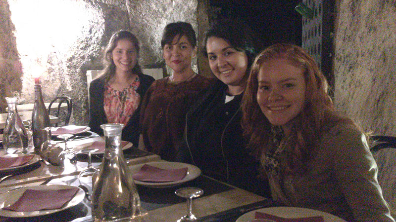 Dinner in the Troglodyte village