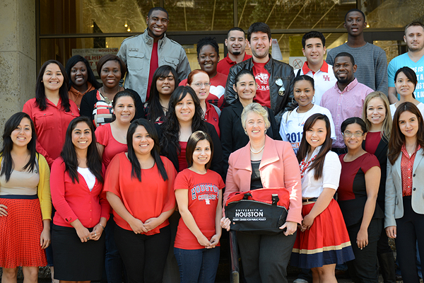 CHIP Interns with Mayor Parker