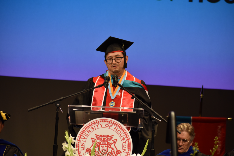 enrique at podium