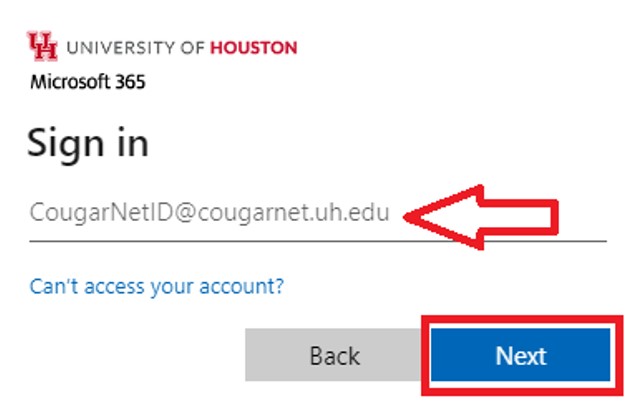 CougarNet Email Address