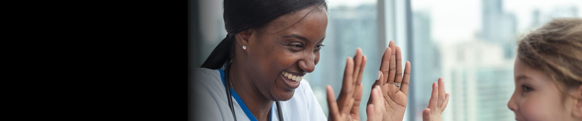 Doctor and patient high five